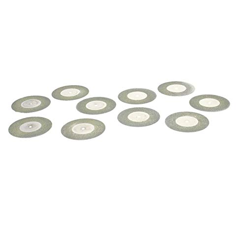 Utoolmart Diamant-Trennscheiben, 50 mm, mit 2 Dornen für Drehwerkzeug, 10 Stück von Utoolmart