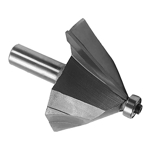 Utoolmart 45 Grad Fasen- und Schrägkantenfräser für Fräsfräser, Holzbearbeitungsfräser, Toplager, geführter Zimmermannswerkzeug, Hartstahl, 1 Stück, UT191030D-0003, silber, 1/2" x 1-3/4" Utoolmart 45 Grad Fasen- und Schrägkantenfräser für Fräsfräser, Holzbearbeitungsfräser, Toplager, geführter Zimmermannswerkzeug, Hartstahl, 1 Stück, UT191030D-0003, silber, 1/2" x 1-3/4" von Utoolmart