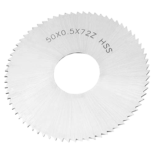 Utoolmart Kreissägeblatt, 0,5 mm dick, 50 mm Außendurchmesser, 72 Zähne, Kreissäge, Fräser, Schlitzsäge für Trennsäge, Kupfer, Metall, Kunststoff, Holz, 1 Stück von Utoolmart