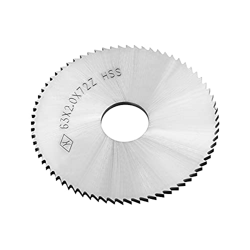 Utoolmart Kreissägeblatt, 63 mm x 16 mm x 2 mm, Hochgeschwindigkeitsstahl, Schlitzsäge, 72 Zähne, zum Schneiden von Schlitzen, Stahl, Kupfer, Metall, Kunststoff, Holz Utoolmart Kreissägeblatt, 63 mm x 16 mm x 2 mm, Hochgeschwindigkeitsstahl, Schlitzsäge, 72 Zähne, zum Schneiden von Schlitzen, Stahl, Kupfer, Metall, Kunststoff, Holz von Utoolmart