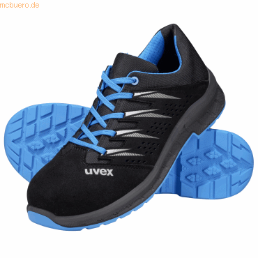 Uvex Sicherheitsschuh Halbschuh 6937841 schwarz/gr Gr. 41 von Uvex