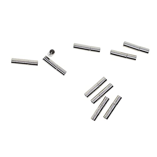 UxicRuya 10 Stück Schmuckverschlüsse Als Steckverschlüsse Und Druckverschlüsse für Halsketten Und Armbänder Zylindrische Endkappen Aus Messing für Basteln, UxicRuya 10 Stück Schmuckverschlüsse Als Steckverschlüsse Und Druckverschlüsse für Halsketten Und Armbänder Zylindrische Endkappen Aus Messing für Basteln, von UxicRuya