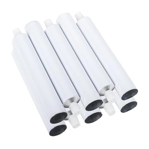 UxicRuya 10er Packung 60 Ml Leere Aluminium Farbtuben, Multifunktionale Nachfüllbare Probenaufbewahrungsflaschen, Gouache Töpfe von UxicRuya
