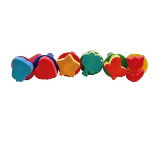 UxicRuya 6PCS Lackschwämme, Kunsthandwerksschlosswerkzeuge, Frühes Lernen, Pinsel Geschenke Fun Kits Malmale Stempelstempel für Kinder UxicRuya 6PCS Lackschwämme, Kunsthandwerksschlosswerkzeuge, Frühes Lernen, Pinsel Geschenke Fun Kits Malmale Stempelstempel für Kinder von UxicRuya