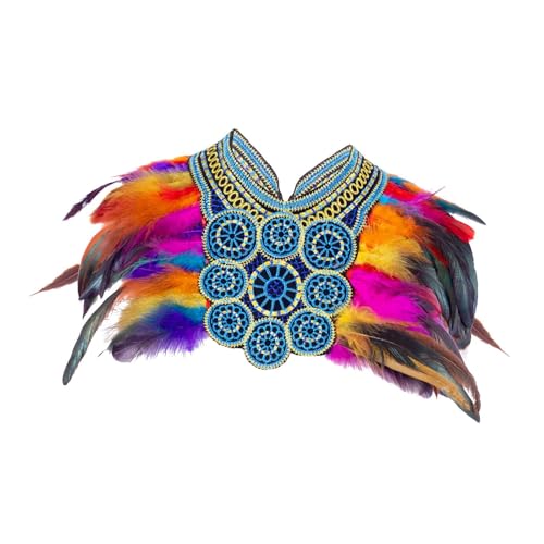 UxicRuya Künstliche Feder Shrug Schal Halloween Cape für Show Performance Mottoparty UxicRuya Künstliche Feder Shrug Schal Halloween Cape für Show Performance Mottoparty von UxicRuya