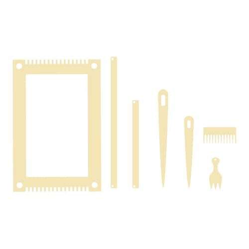 UxicRuya Webstuhl Set Aus Holz, Tragbarer Mehrzweck DIY Kunstbedarf, Kreativer Kleiner Webstuhl für Erwachsene, Frauen Und UxicRuya Webstuhl Set Aus Holz, Tragbarer Mehrzweck DIY Kunstbedarf, Kreativer Kleiner Webstuhl für Erwachsene, Frauen Und von UxicRuya