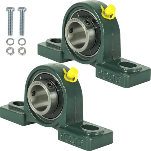 Uxsjakjsd 2-Pack UCP205-16 Lagerstahl mit Stahlmontagekissenblockkugellager-1 "Bohrung mit Fester Gusseisenbasis von Uxsjakjsd
