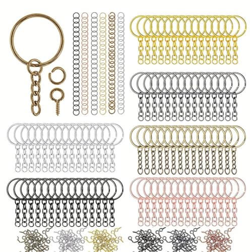 Uxsjakjsd Color Keychain Kit Kit Einschließlich für DIY -Schlüsselbund Liefert Schlüsselring -Sprungringring -Schraubenstift Uxsjakjsd Color Keychain Kit Kit Einschließlich für DIY -Schlüsselbund Liefert Schlüsselring -Sprungringring -Schraubenstift von Uxsjakjsd