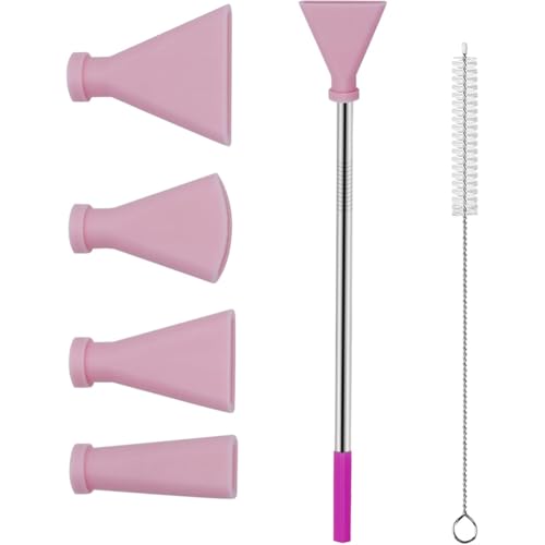 Uxsjakjsd Edelstahlstrohdüsen Set, 4pcs-Blow-Werkzeug für Acrylfarben, die Vorräte mit 4 Verschiedenen Größen C. von Uxsjakjsd