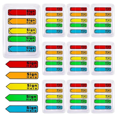 Uxsjakjsd Für Office -Notebook -Annotieren Von Büchern Zeichen Hier Datum Tabs 1000 Teile Datum Aufkleber Flags Bitte Nachrichtenflags von Uxsjakjsd