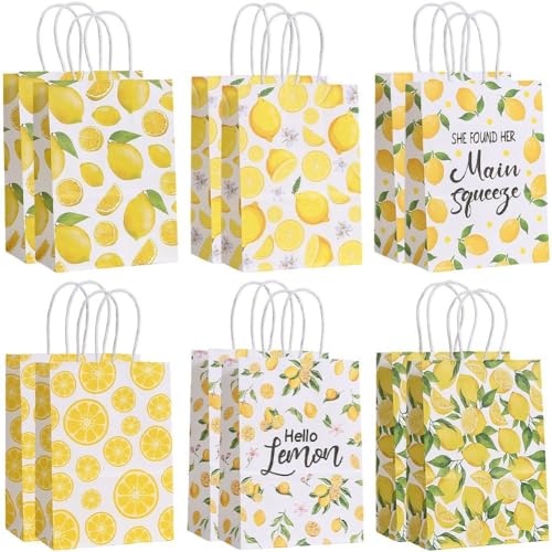 Uzztfa 12 Stück Zitronen-geschenktüten Griff, Sommerfrucht-süßigkeiten-leckerei-Goodie-Beutel, Frische Zitronen-papiertüte Für Sommerhochzeits-Geburtstagsparty-zubehör Uzztfa 12 Stück Zitronen-geschenktüten Griff, Sommerfrucht-süßigkeiten-leckerei-Goodie-Beutel, Frische Zitronen-papiertüte Für Sommerhochzeits-Geburtstagsparty-zubehör von Uzztfa