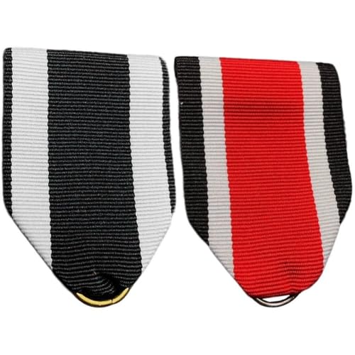 Uzztfa 2 Stück Ordensband des Eisernen Kreuzes, Deutsches Militär-auszeichnungs-DIY-zubehör, Gewebtes Ersatzband Für Medaillen, Abzeichen Und Sammlerstücke Uzztfa 2 Stück Ordensband des Eisernen Kreuzes, Deutsches Militär-auszeichnungs-DIY-zubehör, Gewebtes Ersatzband Für Medaillen, Abzeichen Und Sammlerstücke von Uzztfa