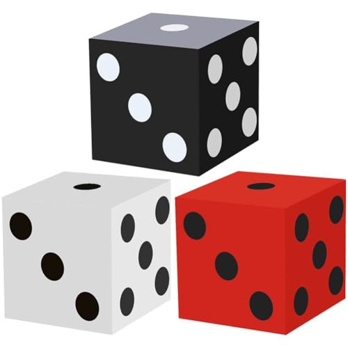 Uzztfa 3 Stück Große Casino-würfelboxen, Casino-Mottoparty-Dekoration, Riesige Jumbo-würfel-geschenkboxen Für Brettspielabende, Vegas-Geburtstagsparty-zubehör Uzztfa 3 Stück Große Casino-würfelboxen, Casino-Mottoparty-Dekoration, Riesige Jumbo-würfel-geschenkboxen Für Brettspielabende, Vegas-Geburtstagsparty-zubehör von Uzztfa