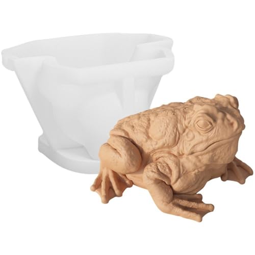 Uzztfa 3D-krötenkerzen-silikonformen, Niedlicher Frosch, Harz-silikonform, Tierharz-gießform Für DIY-kerzenherstellung, Polymer-ton, Basteln, Heimdekoration Uzztfa 3D-krötenkerzen-silikonformen, Niedlicher Frosch, Harz-silikonform, Tierharz-gießform Für DIY-kerzenherstellung, Polymer-ton, Basteln, Heimdekoration von Uzztfa
