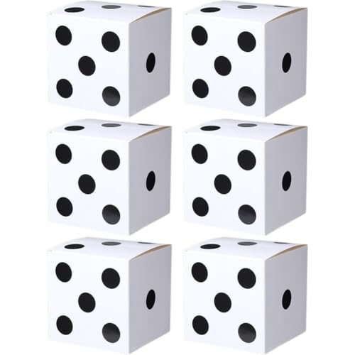Uzztfa 6 Stück Große Casino-würfelboxen, Casino-Mottoparty-Dekoration, Riesige Jumbo-würfel-geschenkboxen Für Brettspielabende, Vegas-Geburtstagsparty-zubehör Uzztfa 6 Stück Große Casino-würfelboxen, Casino-Mottoparty-Dekoration, Riesige Jumbo-würfel-geschenkboxen Für Brettspielabende, Vegas-Geburtstagsparty-zubehör von Uzztfa
