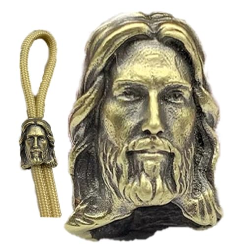 Uzztfa Jesus-Messer-schlüsselbandperlen, Paracord-perlen Aus Messing, DIY-handarbeitsarmband, Schlüsselanhänger, Charms, Anhänger, Zubehör von Uzztfa