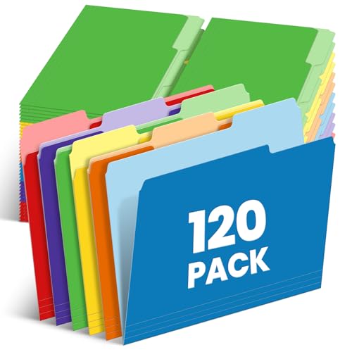 120 Stück 1/3-geschnittene Registerkarten, Großpackung, Briefgröße, Ordner in 6 verschiedenen Farben, ideal für Schule und Büro 120 Stück 1/3-geschnittene Registerkarten, Großpackung, Briefgröße, Ordner in 6 verschiedenen Farben, ideal für Schule und Büro von V-Opitos