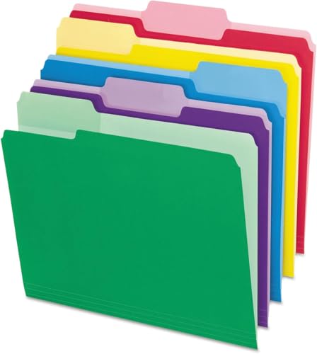 Zweifarbige Aktenmappen, 15 Stück, Briefformappen in 5 verschiedenen Farben, 1/3-geschnittene Reiter, Schul- und Bürobedarf Zweifarbige Aktenmappen, 15 Stück, Briefformappen in 5 verschiedenen Farben, 1/3-geschnittene Reiter, Schul- und Bürobedarf von V-Opitos