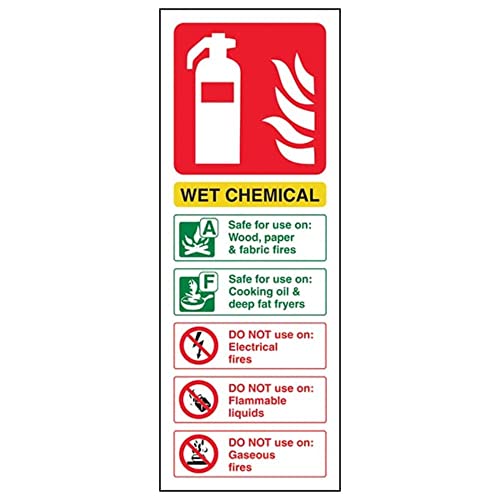 Feuerlöscher – Wet Chemical ID – 100 x 280 mm wiederklebbares Sicherheitsschild Feuerlöscher – Wet Chemical ID – 100 x 280 mm wiederklebbares Sicherheitsschild von V Safety