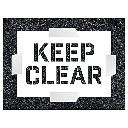 Keep Clear Schablone – 600 x 400 mm – 1,1 mm Polypropylen von VSafety