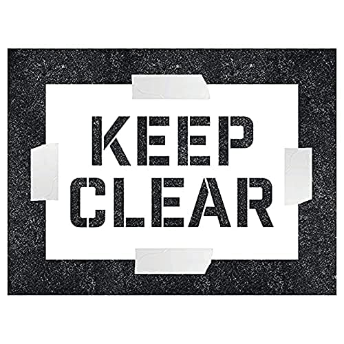 Keep Clear Schablone – 600 x 400 mm – 1,1 mm Polypropylen Keep Clear Schablone – 600 x 400 mm – 1,1 mm Polypropylen von VSafety
