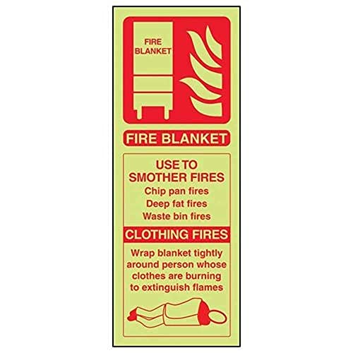VSafety Feuerlöscher-Schild, leuchtet im Dunkeln, 100 mm x 280 mm, selbstklebendes Vinyl VSafety Feuerlöscher-Schild, leuchtet im Dunkeln, 100 mm x 280 mm, selbstklebendes Vinyl von VSafety