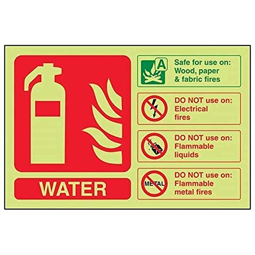 VSafety englisches Warnschild für Feuerlöscher, leuchtet im Dunkeln, 150 x 100 mm, selbstklebendes Vinyl VSafety englisches Warnschild für Feuerlöscher, leuchtet im Dunkeln, 150 x 100 mm, selbstklebendes Vinyl von VSafety