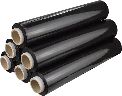 V1 TRADE Stretchfolie Schwarz Strechfolienrolle 1,5kg - Wickelfolie - Handstretchfolie 285m/50cm Verpackungsmaterial - Verpackungsfolie auf Rolle - Folie Für Möbel - Folien Für Umzug - Umzugsfolie V1 TRADE Stretchfolie Schwarz Strechfolienrolle 1,5kg - Wickelfolie - Handstretchfolie 285m/50cm Verpackungsmaterial - Verpackungsfolie auf Rolle - Folie Für Möbel - Folien Für Umzug - Umzugsfolie von V1 TRADE