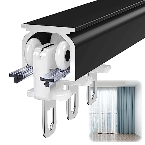 V3VOGUE Aluminium Vorhangschiene Schwerlast - Gardinen Schienensystem - Decken- Oder Wandmontage-Vorhangschienen, Schlafzimmer-Vorhangschienen, Schieben-gardinenstangen Für Fenster V3VOGUE Aluminium Vorhangschiene Schwerlast - Gardinen Schienensystem - Decken- Oder Wandmontage-Vorhangschienen, Schlafzimmer-Vorhangschienen, Schieben-gardinenstangen Für Fenster von V3VOGUE