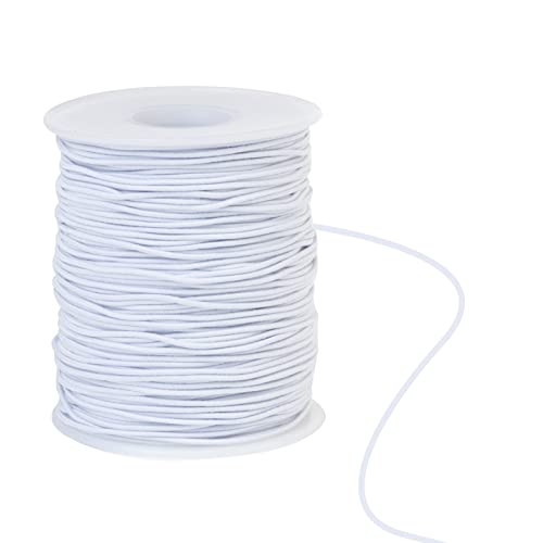VABNEER 100m Weiß Gummiband für Armbänder, 1mm Elastisch Gummifaden Schmuckfaden Handwerk Nylonschnur VABNEER 100m Weiß Gummiband für Armbänder, 1mm Elastisch Gummifaden Schmuckfaden Handwerk Nylonschnur von VABNEER