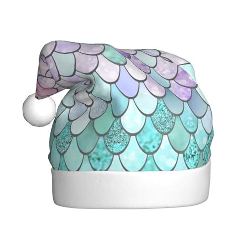 VAGILO Meerjungfrauen-Mütze, rosa, lila, festlich, Winterurlaub, Weihnachten, lustig, warm und plüschig, für Büro und Außenbereich von VAGILO