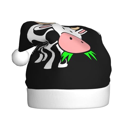 VAGILO Niedliche Kuh Festliche Winterferien Weihnachtsmützen – lustige, warme und plüschige Büro- und Outdoor-Party-Kappe von VAGILO