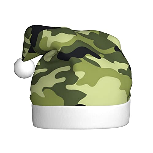 VAGILO Weihnachtsmütze, Camouflage-Grün, für den Winter, warm, plüschig, für Büro und Außenbereich von VAGILO