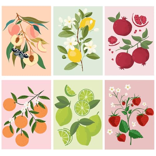 VAIGU:OA Malen nach Zahlen Obst-Set 6-teilig DIY handgemaltes Ölgemälde-Set für Erwachsene und Anfänger Geschenk mit Pinseln und Acrylfarben bunt für jedermann als Geschenk 20 x 30 cm VAIGU:OA Malen nach Zahlen Obst-Set 6-teilig DIY handgemaltes Ölgemälde-Set für Erwachsene und Anfänger Geschenk mit Pinseln und Acrylfarben bunt für jedermann als Geschenk 20 x 30 cm von VAIGU:OA