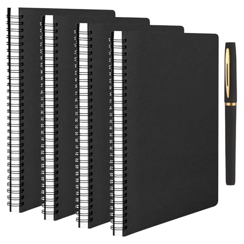 VAIGU:OA Notizbuch A5 Kariert, 4 Stück Notebooks Spiralbindung 14x21cm 100g/m² Papier A5Kariertes 5 mm NotizheftA5, Dunkelblau Spiralblock Tagebuch - 60 Blatt/120 Seiten Notizblock A5 Skizzen Kariert VAIGU:OA Notizbuch A5 Kariert, 4 Stück Notebooks Spiralbindung 14x21cm 100g/m² Papier A5Kariertes 5 mm NotizheftA5, Dunkelblau Spiralblock Tagebuch - 60 Blatt/120 Seiten Notizblock A5 Skizzen Kariert von VAIGU:OA