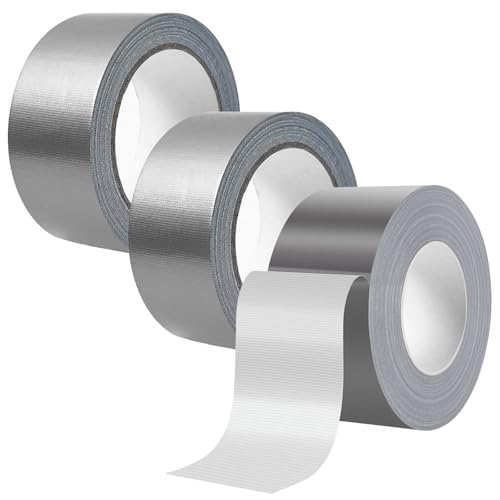 Wasserdichtes Klebeband Grau, 5cm×20m Panzerband 230μ Stark Reparaturband, Extra Stark Wasserfest Duct Tape, Flexible dehnbare Textilklebeband zum Verstärken Abdichten Reparieren Befestigen Bündeln von VAIGU:OA