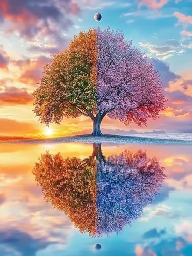 VAIIEYO 5D DIY 5D Diamond Painting Baum, Diamant Painting Bilder Malerei Kits Landschaft, Malen Nach Zahlen Diamant Home Wand Decor Gemälde Kreuzstich Diamond Dekoration 30x40 cm-34 VAIIEYO 5D DIY 5D Diamond Painting Baum, Diamant Painting Bilder Malerei Kits Landschaft, Malen Nach Zahlen Diamant Home Wand Decor Gemälde Kreuzstich Diamond Dekoration 30x40 cm-34 von VAIIEYO