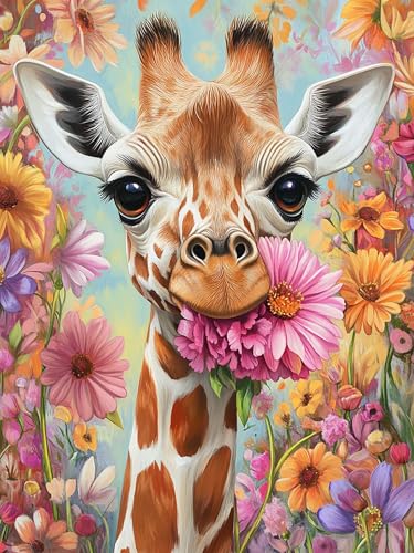 VAIIEYO 5D DIY 5D Diamond Painting Giraffe, Diamant Painting Bilder Malerei Kits Tier, Malen Nach Zahlen Diamant Home Wand Decor Gemälde Kreuzstich Diamond Dekoration 30x40 cm-42 VAIIEYO 5D DIY 5D Diamond Painting Giraffe, Diamant Painting Bilder Malerei Kits Tier, Malen Nach Zahlen Diamant Home Wand Decor Gemälde Kreuzstich Diamond Dekoration 30x40 cm-42 von VAIIEYO
