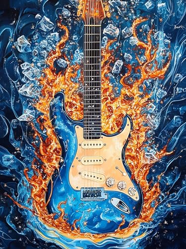 VAIIEYO 5D DIY 5D Diamond Painting Gitarre, Diamant Painting Bilder Malerei Kits Musikinstrument, Malen Nach Zahlen Diamant Home Wand Decor Gemälde Kreuzstich Diamond Dekoration 30x40 cm-7 VAIIEYO 5D DIY 5D Diamond Painting Gitarre, Diamant Painting Bilder Malerei Kits Musikinstrument, Malen Nach Zahlen Diamant Home Wand Decor Gemälde Kreuzstich Diamond Dekoration 30x40 cm-7 von VAIIEYO