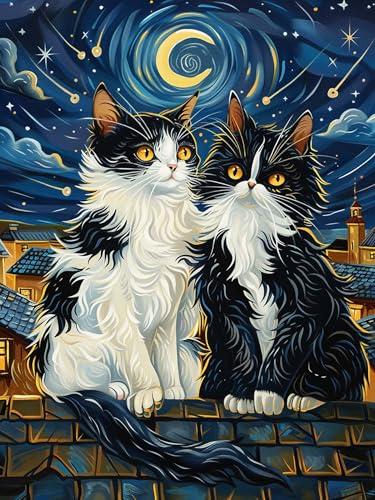VAIIEYO 5D DIY 5D Diamond Painting Katze, Diamant Painting Bilder Malerei Kits Tier, Malen Nach Zahlen Diamant Home Wand Decor Gemälde Kreuzstich Diamond Dekoration 30x40 cm-37 VAIIEYO 5D DIY 5D Diamond Painting Katze, Diamant Painting Bilder Malerei Kits Tier, Malen Nach Zahlen Diamant Home Wand Decor Gemälde Kreuzstich Diamond Dekoration 30x40 cm-37 von VAIIEYO