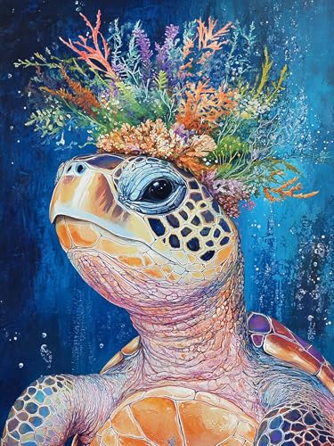 VAIIEYO 5D DIY 5D Diamond Painting Schildkröte, Diamant Painting Bilder Malerei Kits Tier, Malen Nach Zahlen Diamant Home Wand Decor Gemälde Kreuzstich Diamond Dekoration 30x40 cm-26 VAIIEYO 5D DIY 5D Diamond Painting Schildkröte, Diamant Painting Bilder Malerei Kits Tier, Malen Nach Zahlen Diamant Home Wand Decor Gemälde Kreuzstich Diamond Dekoration 30x40 cm-26 von VAIIEYO
