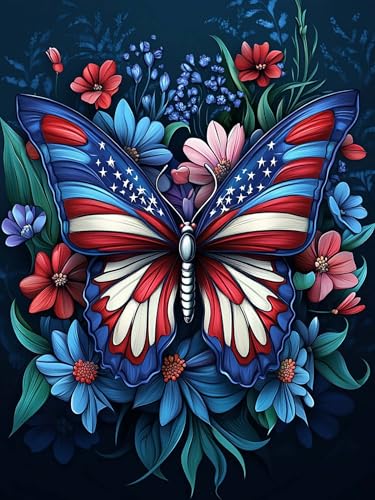 VAIIEYO 5D DIY 5D Diamond Painting Schmetterling, Diamant Painting Bilder Malerei Kits Tier, Malen Nach Zahlen Diamant Home Wand Decor Gemälde Kreuzstich Diamond Dekoration 30x40 cm-18 VAIIEYO 5D DIY 5D Diamond Painting Schmetterling, Diamant Painting Bilder Malerei Kits Tier, Malen Nach Zahlen Diamant Home Wand Decor Gemälde Kreuzstich Diamond Dekoration 30x40 cm-18 von VAIIEYO