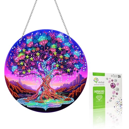 VAIIEYO 5D DIY Diamond Painting Anhänger Baum, Anlage Diamant Painting Bilder Malerei Kits mit Kett, Diamant Home Wand Decor Gemälde Diamond Dekoration, Veranda Fenster Wandbehang VAIIEYO 5D DIY Diamond Painting Anhänger Baum, Anlage Diamant Painting Bilder Malerei Kits mit Kett, Diamant Home Wand Decor Gemälde Diamond Dekoration, Veranda Fenster Wandbehang von VAIIEYO