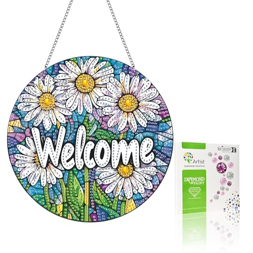 VAIIEYO 5D DIY Diamond Painting Anhänger Chrysantheme,Blume Diamant Painting Bilder Malerei Kits mit Kett, Diamant Home Wand Decor Gemälde Diamond Dekoration, Veranda Fenster Wandbehang A16 VAIIEYO 5D DIY Diamond Painting Anhänger Chrysantheme,Blume Diamant Painting Bilder Malerei Kits mit Kett, Diamant Home Wand Decor Gemälde Diamond Dekoration, Veranda Fenster Wandbehang A16 von VAIIEYO
