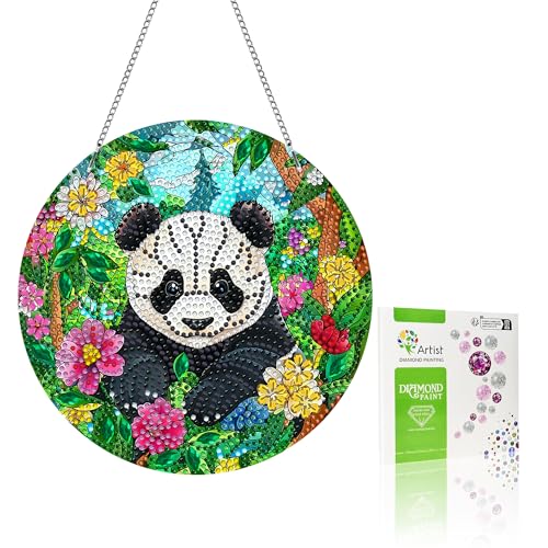 VAIIEYO 5D DIY Diamond Painting Anhänger Panda, Tier Diamant Painting Bilder Malerei Kits mit Kett, Diamant Home Wand Decor Gemälde Diamond Dekoration, Veranda Fenster Wandbehang VAIIEYO 5D DIY Diamond Painting Anhänger Panda, Tier Diamant Painting Bilder Malerei Kits mit Kett, Diamant Home Wand Decor Gemälde Diamond Dekoration, Veranda Fenster Wandbehang von VAIIEYO