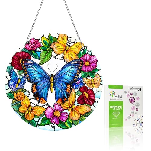 VAIIEYO 5D DIY Diamond Painting Anhänger Schmetterling, Tier Diamant Painting Bilder Malerei Kits mit Kett, Diamant Home Wand Decor Gemälde Diamond Dekoration, Veranda Fenster Wandbehang VAIIEYO 5D DIY Diamond Painting Anhänger Schmetterling, Tier Diamant Painting Bilder Malerei Kits mit Kett, Diamant Home Wand Decor Gemälde Diamond Dekoration, Veranda Fenster Wandbehang von VAIIEYO