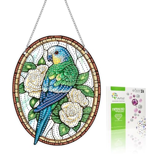 VAIIEYO 5D DIY Diamond Painting Anhänger Vogel,Tier Diamant Painting Bilder Malerei Kits mit Kett, Diamant Home Wand Decor Gemälde Diamond Dekoration, Veranda Fenster Wandbehang A21 VAIIEYO 5D DIY Diamond Painting Anhänger Vogel,Tier Diamant Painting Bilder Malerei Kits mit Kett, Diamant Home Wand Decor Gemälde Diamond Dekoration, Veranda Fenster Wandbehang A21 von VAIIEYO