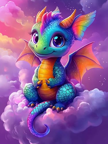 VAIIEYO 5D DIY Diamond Painting Drachen, Diamant Painting Bilder Malerei Kits Tier, Malen Nach Zahlen Diamant Home Wand Decor Gemälde Kreuzstich Diamond Dekoration 30x40 cm-75 VAIIEYO 5D DIY Diamond Painting Drachen, Diamant Painting Bilder Malerei Kits Tier, Malen Nach Zahlen Diamant Home Wand Decor Gemälde Kreuzstich Diamond Dekoration 30x40 cm-75 von VAIIEYO