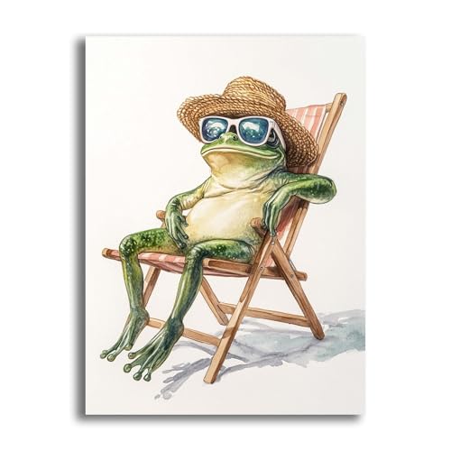 VAIIEYO 5D DIY Diamond Painting Frosch, Diamant Painting Bilder Malerei Kits Tier, Malen Nach Zahlen Diamant Home Wand Decor Gemälde Kreuzstich Diamond Dekoration 30x40 cm-515 von VAIIEYO