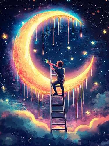 VAIIEYO 5D DIY Diamond Painting Mann, Diamant Painting Bilder Malerei Kits Mond, Malen Nach Zahlen Diamant Home Wand Decor Gemälde Kreuzstich Diamond Dekoration 30x40 cm-64 VAIIEYO 5D DIY Diamond Painting Mann, Diamant Painting Bilder Malerei Kits Mond, Malen Nach Zahlen Diamant Home Wand Decor Gemälde Kreuzstich Diamond Dekoration 30x40 cm-64 von VAIIEYO